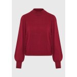 Γυναικείο Πλεκτό με Λαιμόκοψη FUNKY BUDDHA FBL012-123-09-WINE RED - Image 5