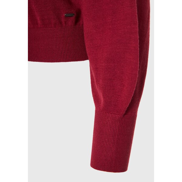 Γυναικείο Πλεκτό με Λαιμόκοψη FUNKY BUDDHA FBL012-123-09-WINE RED - Image 6