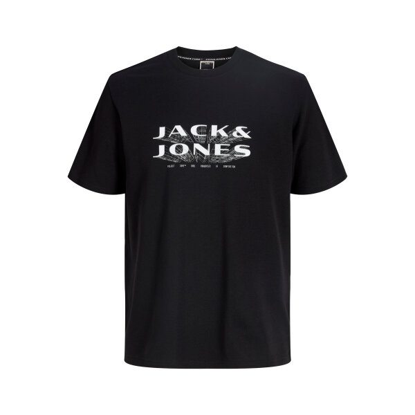 ΑΝΔΡΙΚΗ ΜΠΛΟΥΖΑ JCOFUSION JJ BRANDING TEE SS CREW NECK JACK & JONES ΜΑΥΡΟ 12289880 - Image 2