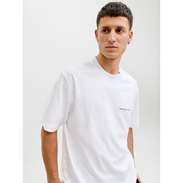 ΑΝΔΡΙΚΗ ΜΠΛΟΥΖΑ JPRBLAOWEN SS BRANDING TEE SN JACK & JONES ΛΕΥΚΟ 12292397 - Image 4