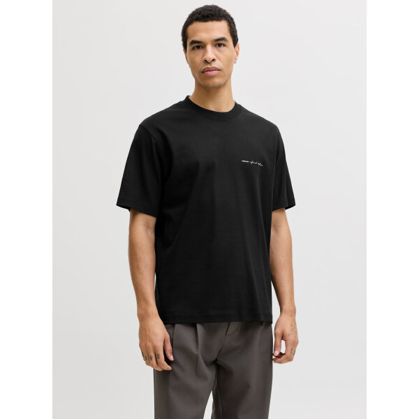 F_12292397_M_4946164_Front_1 ΑΝΔΡΙΚΗ ΜΠΛΟΥΖΑ JPRBLAOWEN SS BRANDING TEE SN JACK & JONES ΜΑΥΡΟ 12292397 - Image 1