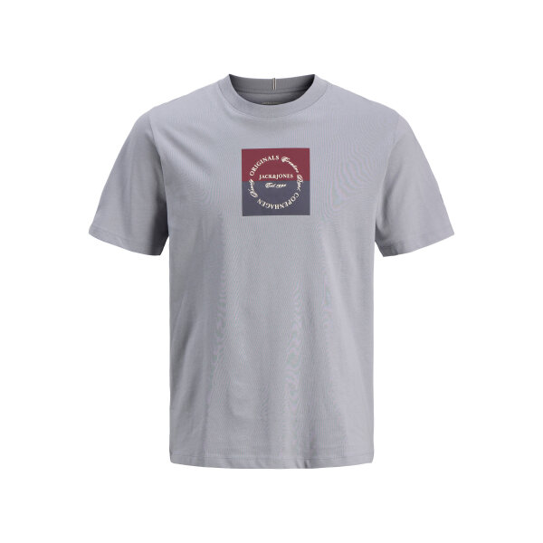 ΑΝΔΡΙΚΗ ΜΠΛΟΥΖΑ JORCATSKILLS SQUARE BRAND TEE SS CN PLS  JACK & JONES ΜΠΛΕ 12298472 - Image 1