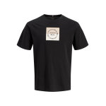 ΑΝΔΡΙΚΗ ΜΠΛΟΥΖΑ JORCATSKILLS SQUARE BRAND TEE SS CN PLS  JACK & JONES ΜΑΥΡΟ 12298472