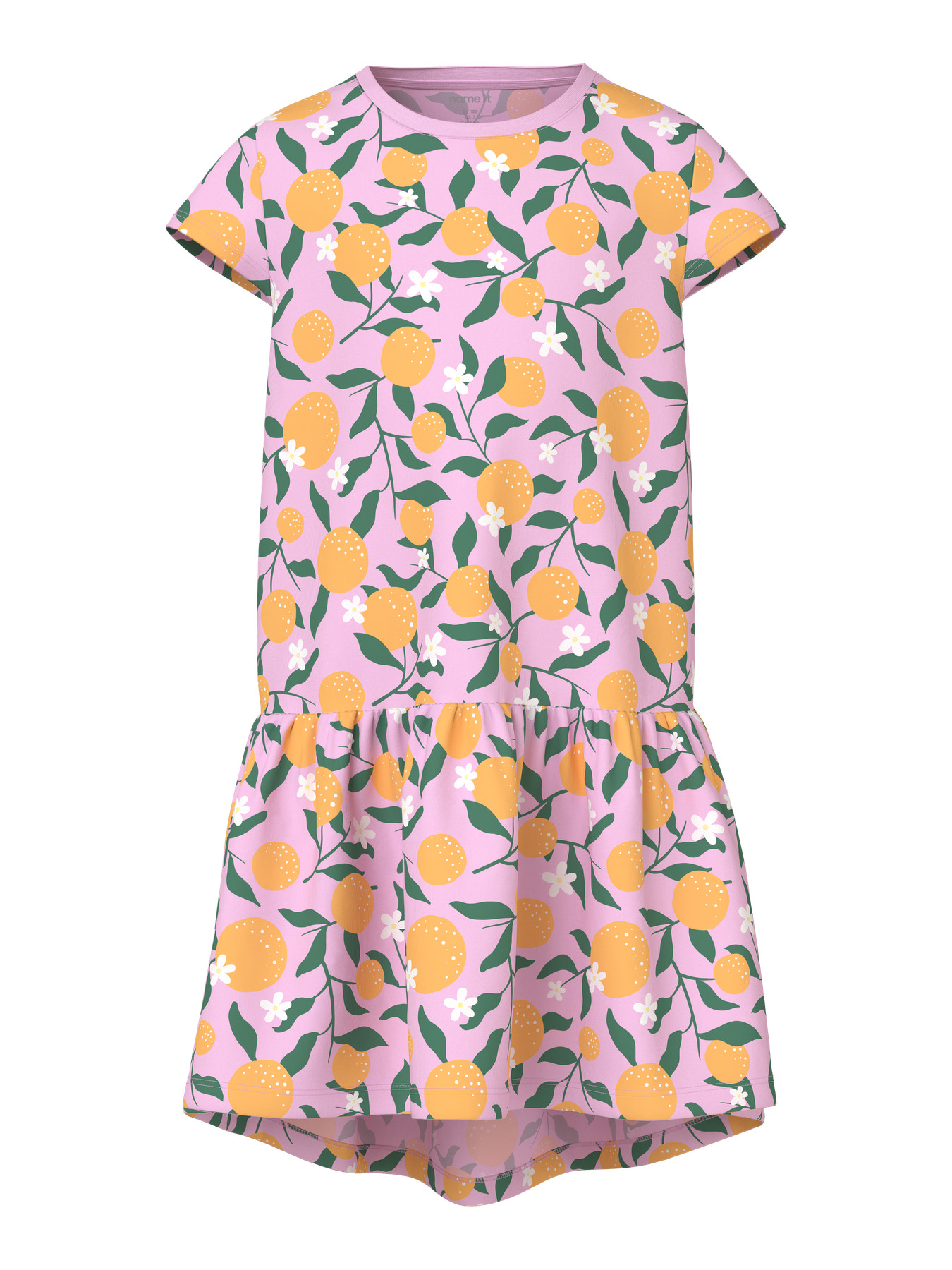 F_13228209_M_5021358_Front ΠΑΙΔΙΚΟ ΜΑΚΟ ΦΟΡΕΜΑ Pirouette Oranges ΚΟΡΙΤΣΙ NAME IT 13228209 - Image 1