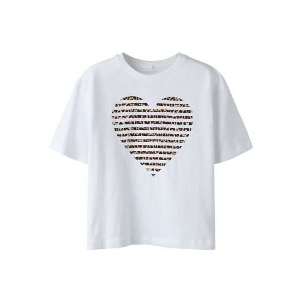 ΠΑΙΔΙΚΗ ΜΠΛΟΥΖΑ ΚΑΡΔΙΑ ΛΕΥΚΟ/ΛΕΟΠΑΡ ΚΟΡΙΤΣΙ NAME IT 13254496 - Image 3