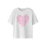 ΠΑΙΔΙΚΗ ΜΠΛΟΥΖΑ ΚΑΡΔΙΑ ΛΕΥΚΟ/ΡΟΖ ΚΟΡΙΤΣΙ NAME IT 13254496