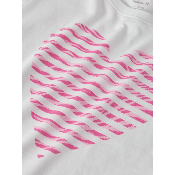 ΠΑΙΔΙΚΗ ΜΠΛΟΥΖΑ ΚΑΡΔΙΑ ΛΕΥΚΟ/ΡΟΖ ΚΟΡΙΤΣΙ NAME IT 13254496 - Image 2