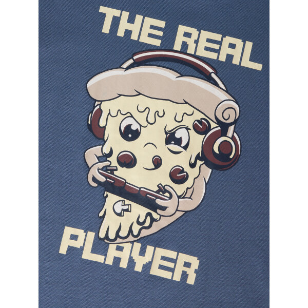 ΠΑΙΔΙΚΗ ΜΠΛΟΥΖΑ  ΜΕ ΤΥΠΩΜΑ Vintage Indigo Pizza Gamer ΑΓΟΡΙ ΜΠΛΕ NAME IT 13259697 - Image 3