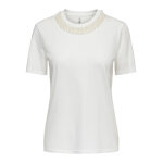 ΓΥΝΑΙΚΕΙΑ ΜΠΛΟΥΖΑ ΛΕΥΚΟ ONLPARKER S/S O-NECK BLING TOP BOX JRS ONLY 15343568 - Image 2