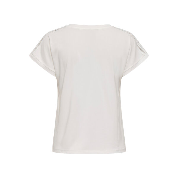 ΓΥΝΑΙΚΕΙΑ ΜΠΛΟΥΖΑ ΕΚΡΟΥ ONLFREE LIFE S/S V-NECK LACE TOP JRS ONLY 15369294 - Image 3