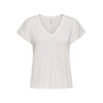 ΓΥΝΑΙΚΕΙΑ ΜΠΛΟΥΖΑ ΕΚΡΟΥ ONLFREE LIFE S/S V-NECK LACE TOP JRS ONLY 15369294