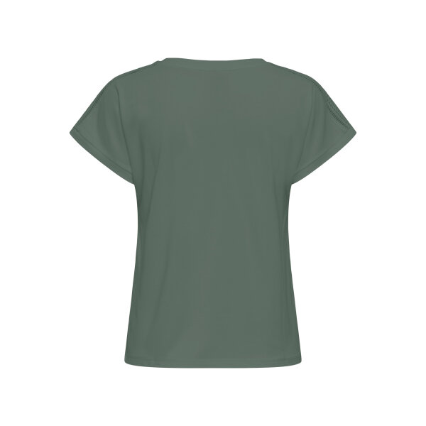 ΓΥΝΑΙΚΕΙΑ ΜΠΛΟΥΖΑ ΧΑΚΙ ONLFREE LIFE S/S V-NECK LACE TOP JRS ONLY 15369294 - Image 2