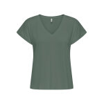 ΓΥΝΑΙΚΕΙΑ ΜΠΛΟΥΖΑ ΧΑΚΙ ONLFREE LIFE S/S V-NECK LACE TOP JRS ONLY 15369294