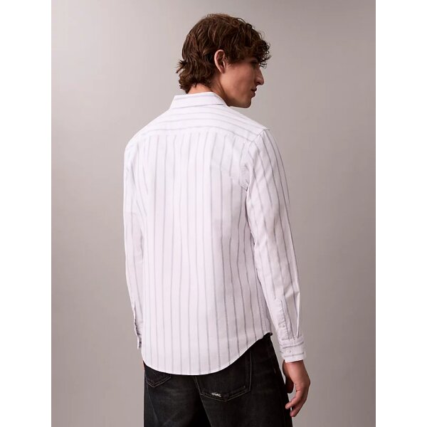ΑΝΔΡΙΚΟ ΠΟΥΚΑΜΙΣΟ LS STRIPE OXFORD CLASSIC SHIRT CALVIN KLEIN LV04RE113G-YAA ΛΕΥΚΟ - Image 2