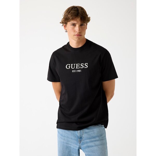 ΑΝΔΡΙΚΗ ΜΠΛΟΥΖΑ CN SS EMBROIDERY LOGO TEE GUESS M5BI09K8FQ4-JBLK - Image 1