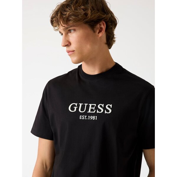 ΑΝΔΡΙΚΗ ΜΠΛΟΥΖΑ CN SS EMBROIDERY LOGO TEE GUESS M5BI09K8FQ4-JBLK - Image 4