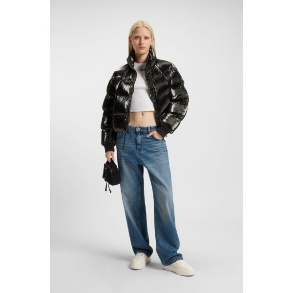 ΓΥΝΑΙΚΕΙΟ ΜΠΟΥΦΑΝ High-sheen puffer jacket with silicone logo badge 50546368-001 - Image 3