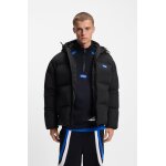 Ανδρικό Μπουφάν Water-repellent padded jacket with blue logo label Hugo Μαύρο 50546652-001