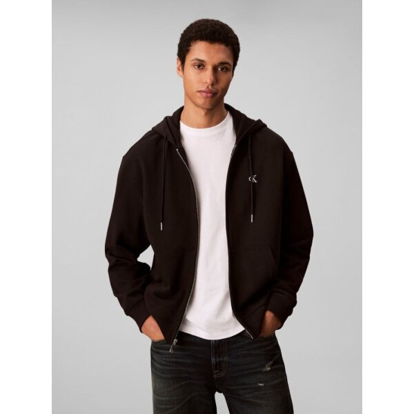 ΑΝΔΡΙΚΗ ΖΑΚΕΤΑ LS EU 350TERRY MONOGRAM FZ HOO CALVIN KLEIN LV04RD240G-UB1 ΜΑΥΡΟ - Image 1