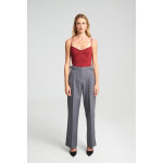 Γυναικείο Παντελόνι Wide Leg με Ζώνη KENDRA Trousers MIND MATTER MML25-02-03-004_GREY