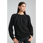 Γυναικεία Πλεκτό με Διακοσμητικές Πέρλες MILLA SWEATER MIND MATTER MML25-02-09-023_BLACK - Image 2