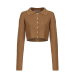 Γυναικεία Κομψή Κοντή Ζακέτα MADISON CARDIGAN SWEATER MIND MATTER MML25-02-09-014_CAMEL