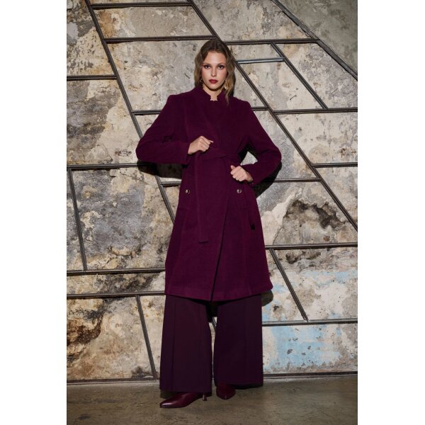 ΓΥΝΑΙΚΕΙΟ ΜΑΚΡΥ ΠΑΛΤΟ ΜΕ ΖΩΝΗ ΜΠΟΡΝΤΩ 12.43006-mm - Image 2