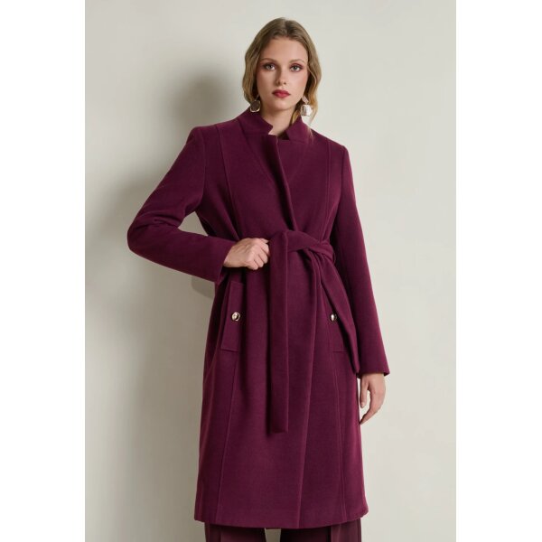 12.43006mc ΓΥΝΑΙΚΕΙΟ ΜΑΚΡΥ ΠΑΛΤΟ ΜΕ ΖΩΝΗ ΜΠΟΡΝΤΩ 12.43006-mm - Image 1