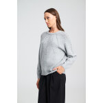 Γυναικεία Πλεκτό με Διακοσμητικές Πέρλες MILLA SWEATER MIND MATTER MML25-02-09-023_GREY - Image 3