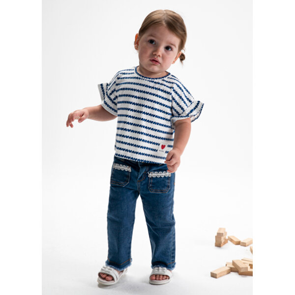 26-01082-015-M-3 ΒΡΕΦΙΚΗ ΜΠΛΟΥΖΑ ΜΠΛΕ ΡΙΓΕ ΚΟΡΙΤΣΙ MAYORAL 26-01082-015 - Image 1