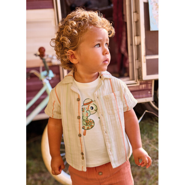 ΒΡΕΦΙΚΟ ΠΟΥΚΑΜΙΣΟ ΓΚΟΦΡΕ ΡΙΓΕ  ΑΓΟΡΙ MAYORAL 26-01113-025 - Image 2