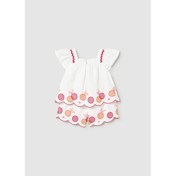 ΒΡΕΦΙΚΟ ΣΕΤ ΒΕΡΜΟΥΔΑ ΚΕΝΤΗΤΗ ΛΕΥΚΟ ΚΟΡΙΤΣΙ  MAYORAL 26-01214-081 - Image 2