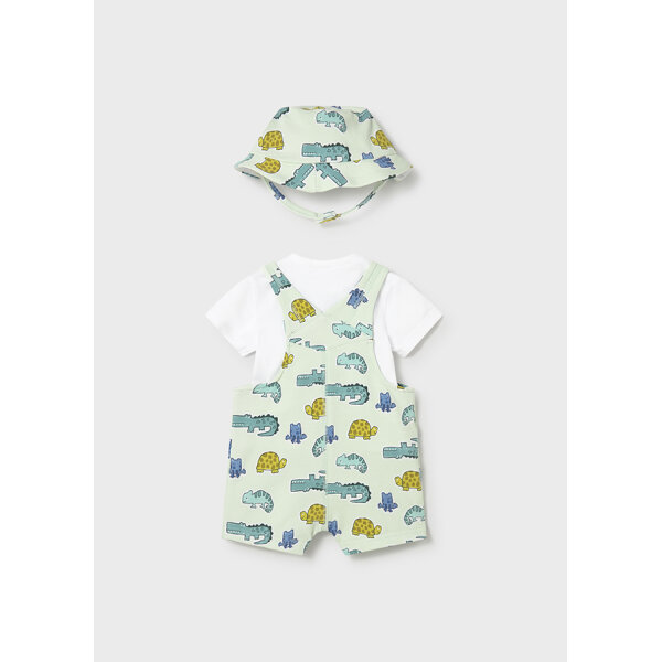 ΒΡΕΦΙΚΟ ΣΕΤ ΣΑΛΟΠΕΤΑ  ΜΕ ΚΑΠΕΛΟ ΠΡΑΣΙΝΟ ΑΓΟΡΙ  MAYORAL 26-01624-052 - Image 2