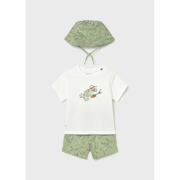 26-01667-081-L-4 ΒΡΕΦΙΚΟ ΣΕΤ ΜΑΚΟ ΜΕ ΚΑΠΕΛΟ ΠΡΑΣΙΝΟ ΑΓΟΡΙ MAYORAL 26-01667-081 - Image 1