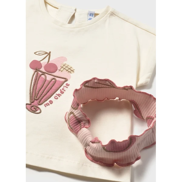 ΒΡΕΦΙΚΟ ΣΕΤ ΚΟΛΑΝ ΜΕ ΚΟΡΔΕΛΑ ΡΟΖ ΚΟΡΙΤΣΙ  MAYORAL 26-01750-037 - Image 3