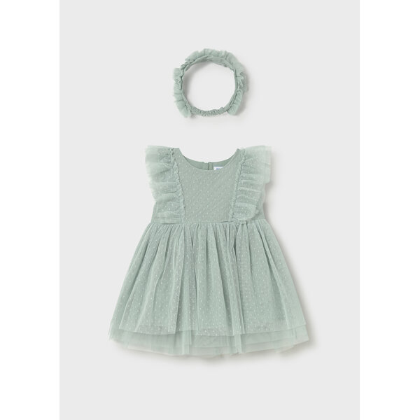 ΒΡΕΦΙΚΟ ΦΟΡΕΜΑ ΤΟΥΛΙ ΜΕ ΚΟΡΔΕΛΑ ΚΟΡΙΤΣΙ  MAYORAL 26-01905-046 - Image 4