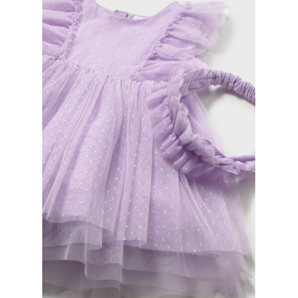 ΒΡΕΦΙΚΟ ΦΟΡΕΜΑ ΤΟΥΛΙ ΜΕ ΚΟΡΔΕΛΑ ΜΩΒ ΚΟΡΙΤΣΙ  MAYORAL 26-01905-047 - Image 3