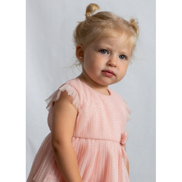 ΒΡΕΦΙΚΟ ΦΟΡΕΜΑ ΤΟΥΛΙ ΠΛΙΣΕ ΡΟΖ ΚΟΡΙΤΣΙ  MAYORAL 26-01908-037 - Image 3
