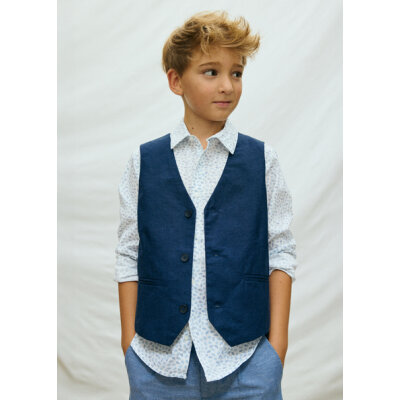 ΠΑΙΔΙΚΟ ΓΙΛΕΚΟ ΛΙΝΟ ΜΠΛΕ ΑΓΟΡΙ MAYORAL 26-06357-018