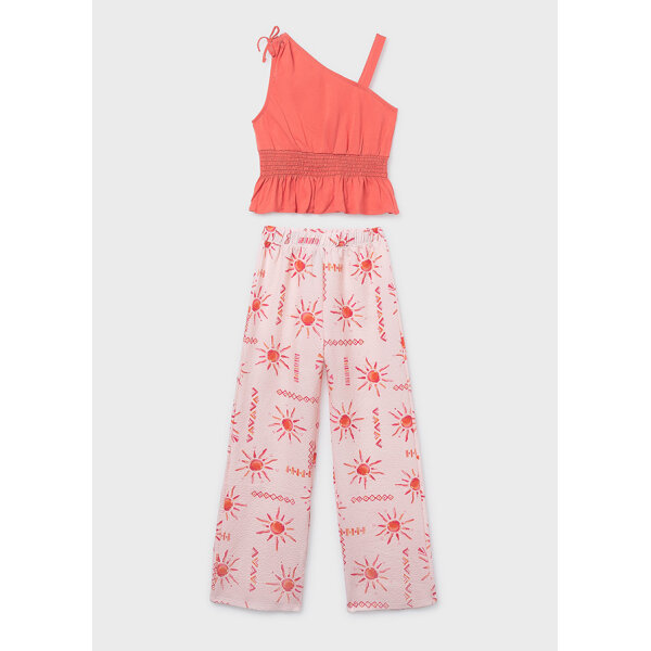 26-06561-019-L-4 ΠΑΙΔΙΚΟ ΣΕΤ ΠΑΝΤΕΛΟΝΙ ΡΟΖ ΚΟΡΙΤΣΙ MAYORAL 26-06561-019 - Image 1