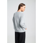 Γυναικεία Πλεκτό με Διακοσμητικές Πέρλες MILLA SWEATER MIND MATTER MML25-02-09-023_GREY - Image 5