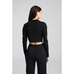 Γυναικεία Κομψή Κοντή Ζακέτα MADISON CARDIGAN SWEATER MIND MATTER MML25-02-09-014_BLACK - Image 3