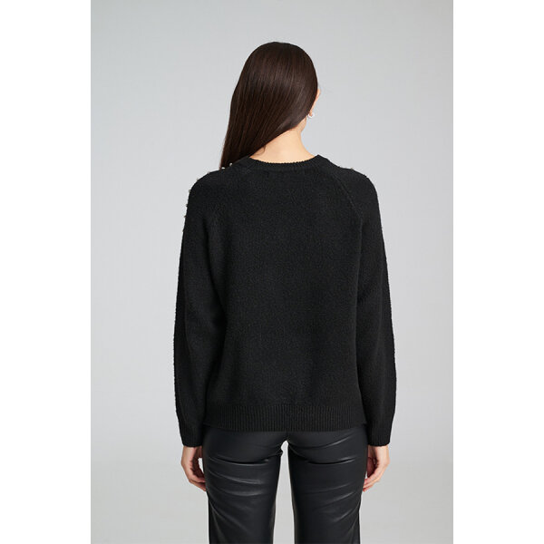 Γυναικεία Πλεκτό με Διακοσμητικές Πέρλες MILLA SWEATER MIND MATTER MML25-02-09-023_BLACK - Image 4