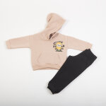 Παιδικό Σετ Φόρμα μαύρο παντελόνι/μπισκότο μπλούζα 48932