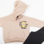 Παιδικό Σετ Φόρμα μαύρο παντελόνι/μπισκότο μπλούζα 48932 - Image 3