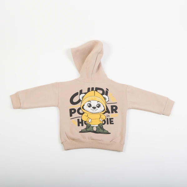 Παιδικό Σετ Φόρμα μαύρο παντελόνι/μπισκότο μπλούζα 48932 - Image 4