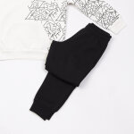 Παιδικό Σετ φόρμας μαύρο παντελόνι/εκρού μπλούζα 48938 - Image 4