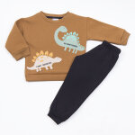 Παιδικό Σετ φόρμας μαύρο παντελόνι/μουσταρδί μπλούζα 48962