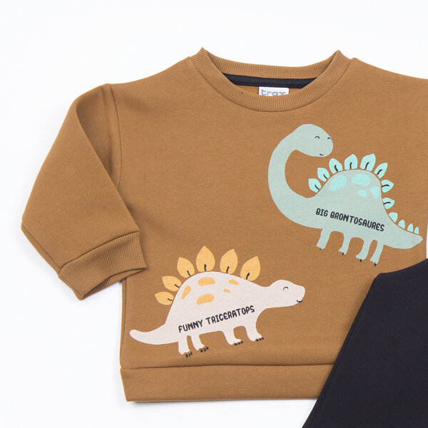 Παιδικό Σετ φόρμας μαύρο παντελόνι/μουσταρδί μπλούζα 48962 - Image 2