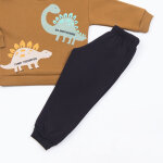 Παιδικό Σετ φόρμας μαύρο παντελόνι/μουσταρδί μπλούζα 48962 - Image 3